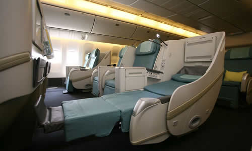 korean air business class seat